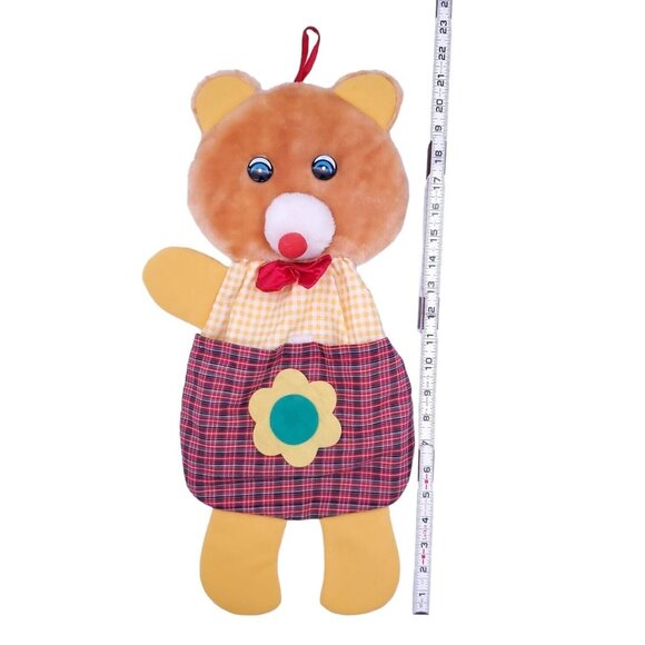 Hanging Bear 1980s Pajama Sock Diaper Holder Kitsch Vintage Retro Baby Caddy‎ - Picture 4 of 5